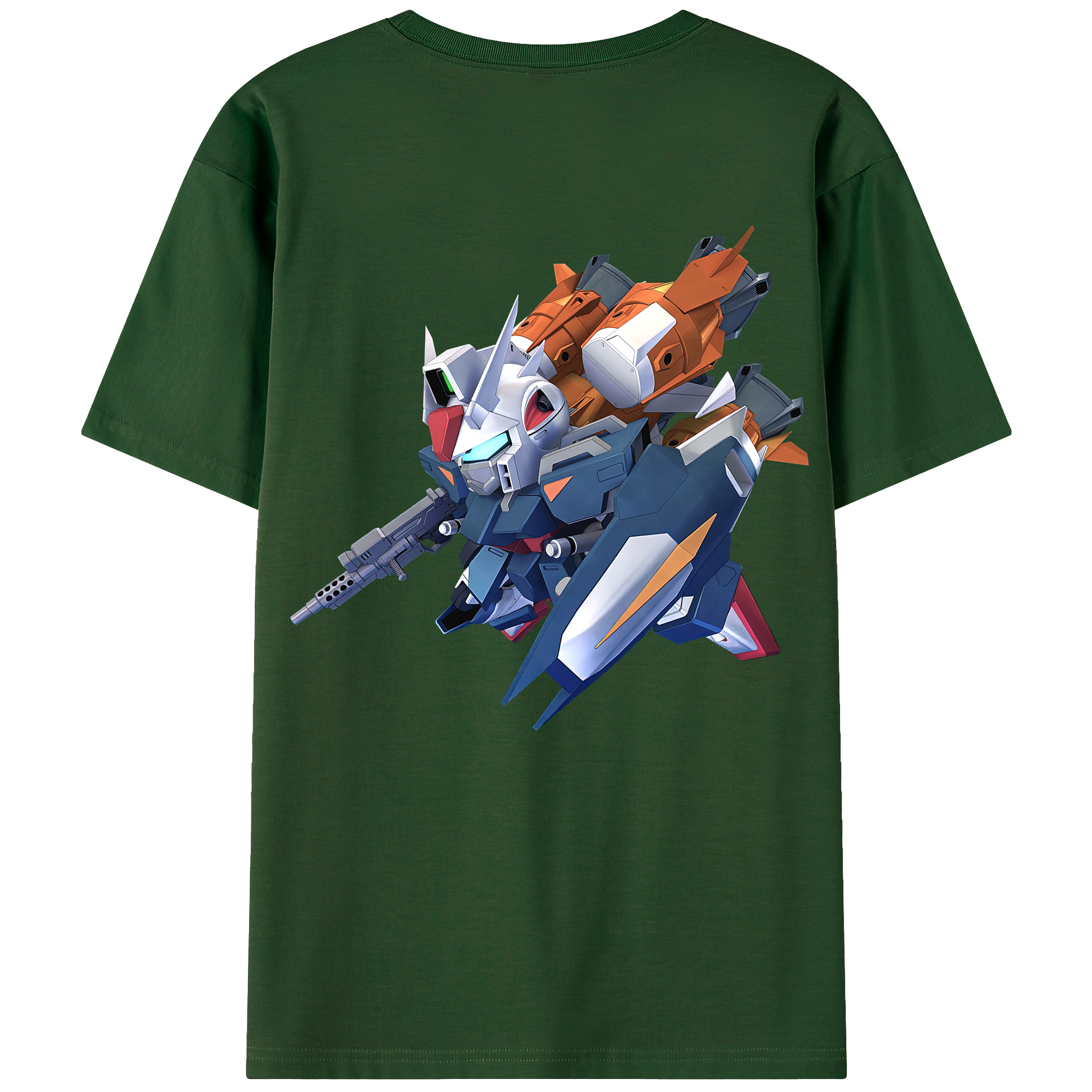 （画像用） 機動戦士ガンダム Mobile Suit Gundam 綿100％半袖Tシャツ（背面プリント）